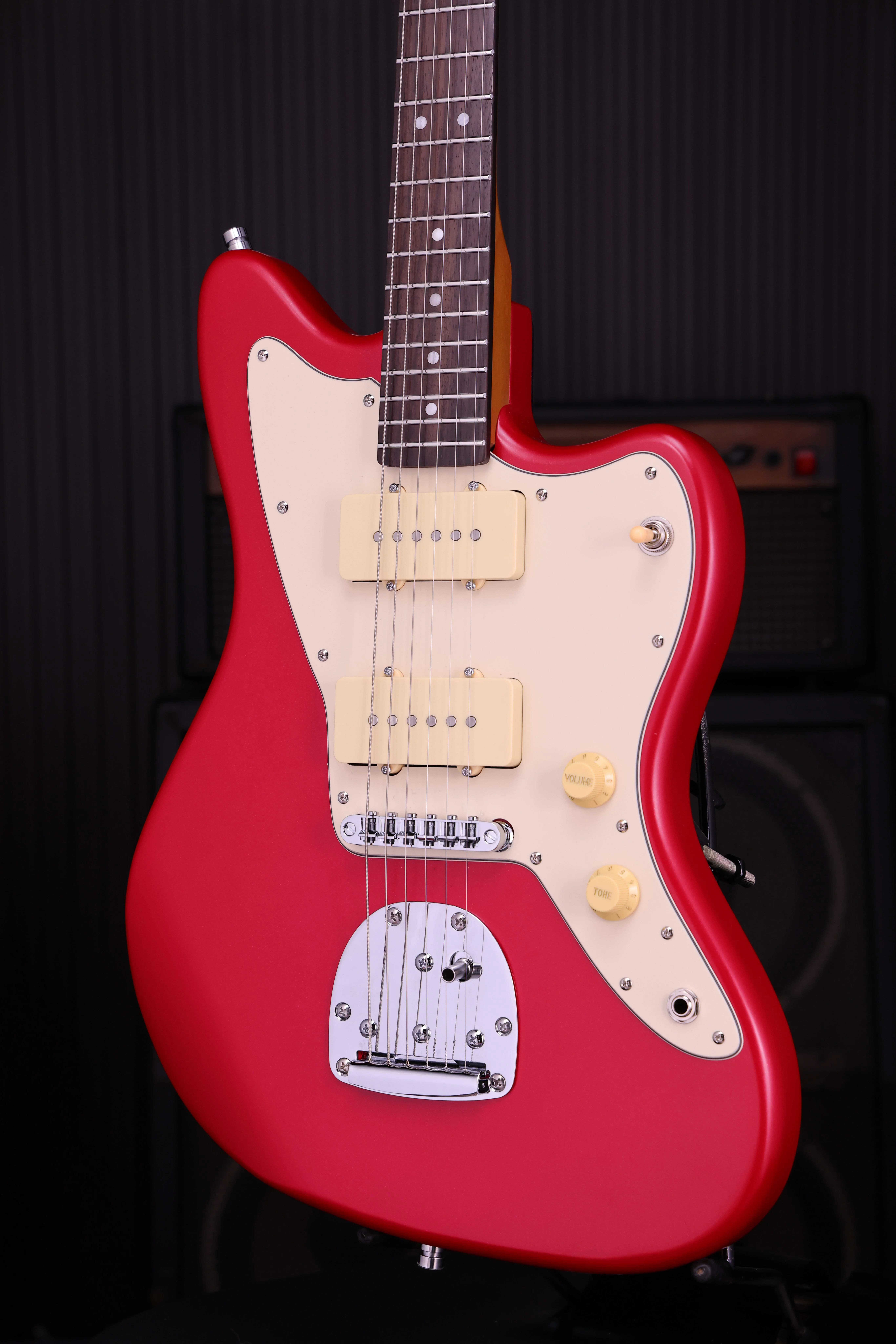 PJ-3 Candy Red P90 E-Gitarre